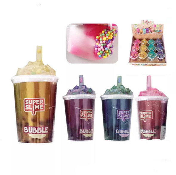 Lg. 5" Bubble Tea Theme Putty 12 per display bx $1.16 ea