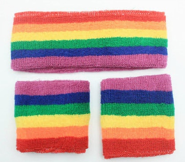 Rainbow Sweatband Set $1.75 Each