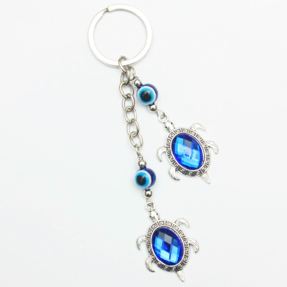 Two Turtles Blue Stone Back Evil Eye Keychains .60 Each