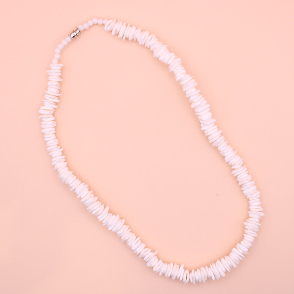 18" Chipped Puka Shell Necklace All White Color $ 1.75 Each