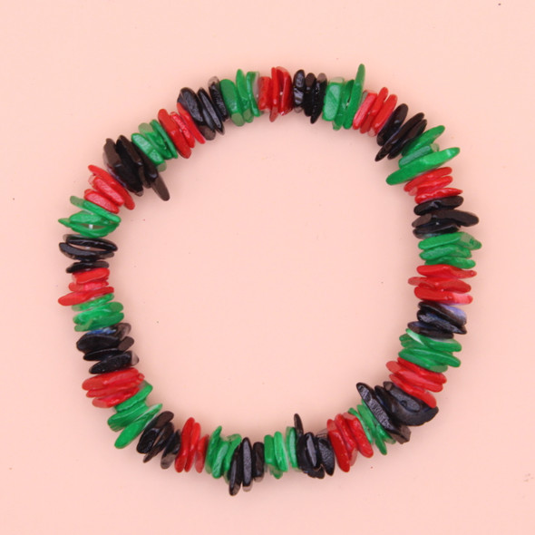 8" Puka Shell Bracelet Africa Colors 12 per pk  $1.10 ea