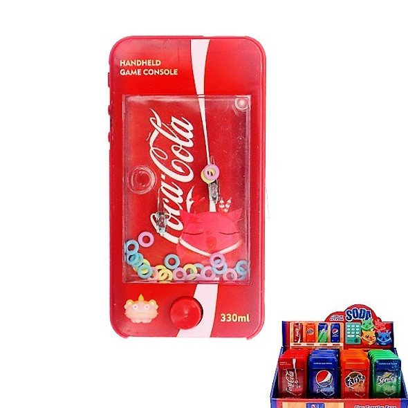  4.5" Soft Drink Theme Water Toys  24 per display bx .62 each