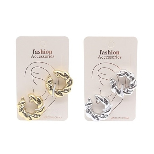 Metal Twisted Cuff Earring .60 Each