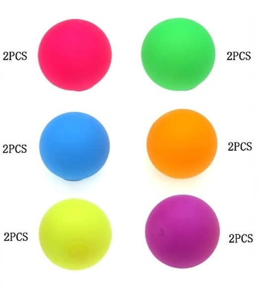 2.5" Soft Squish Ball Ind. Boxed Neon Colors 12 per display bx .65 each
