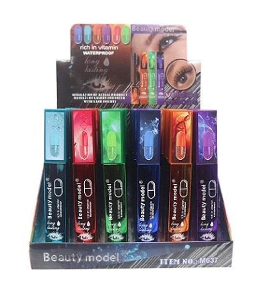 Rich in Vitamin Waterproof Volume Mascara 24 per display box .65 Each