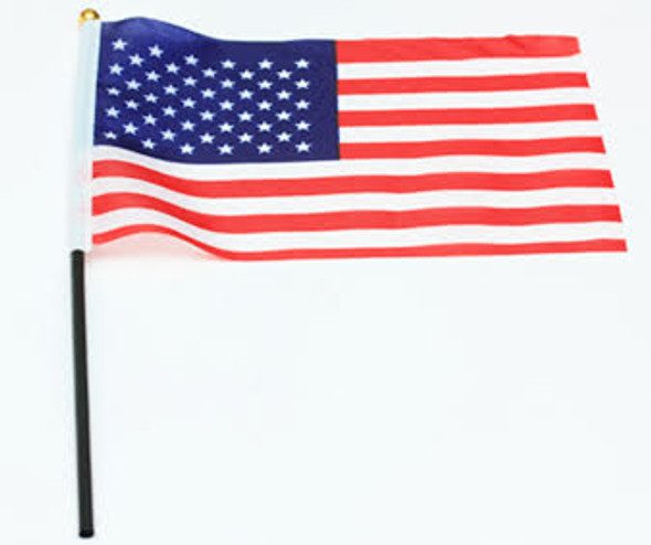 USA Hand Stick Flag 5.5" x 8" .33 Each