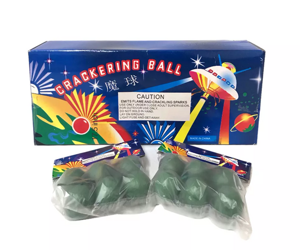 6 Pc Pk Crackling Ball 12 Pks per display box $1.25 per pk