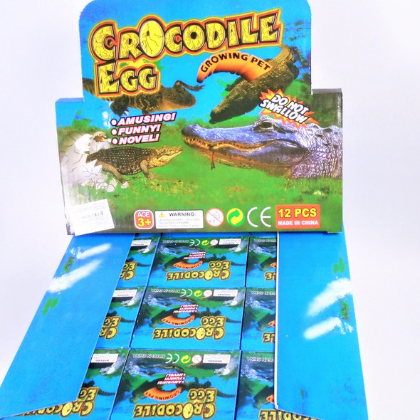 Hatch"em Crocodile Eggs 12 per counter display box .75 ea