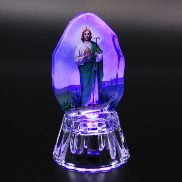 2.75" Crystal Light Up Saint Jude Figurine .80 Each