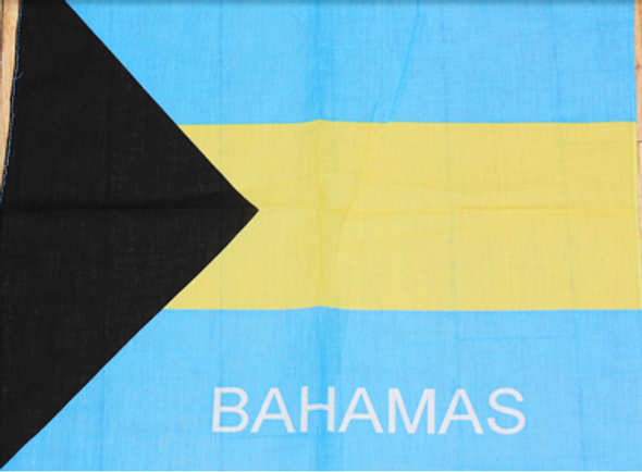 Bandana Bahama Country Flag 100% Cotton .58 Each