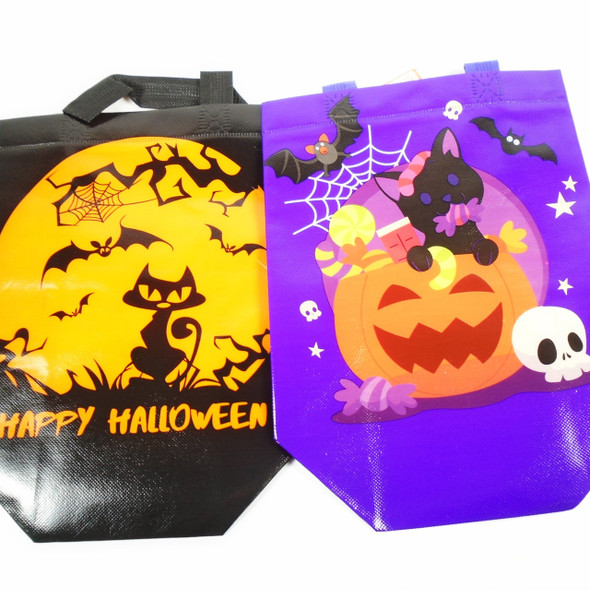 8.5" X 11" Halloween Bags w/ Lg. Handles  4 Styles .60 ea 