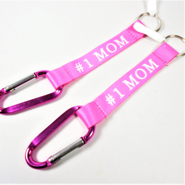 7.5"  # 1 MOM Strap Keychain w/ Clip 12 per pk 2 colors  .62 each