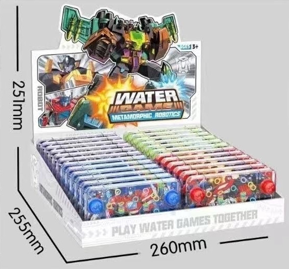 4.5" Robot Mixed Style Water Game  24 per display bx .62 each