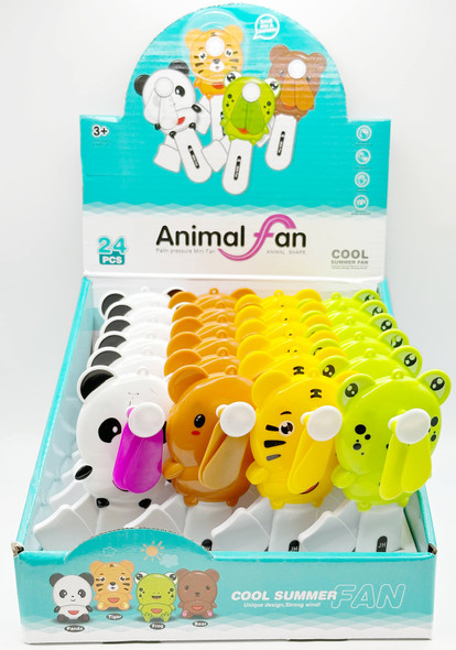 Assorted Animals Theme Mini Fan 24 Pcs per display bx .62 Each