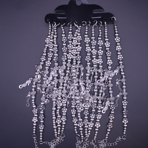 Seahorse Charm Chain Link Bracelet .64 Each