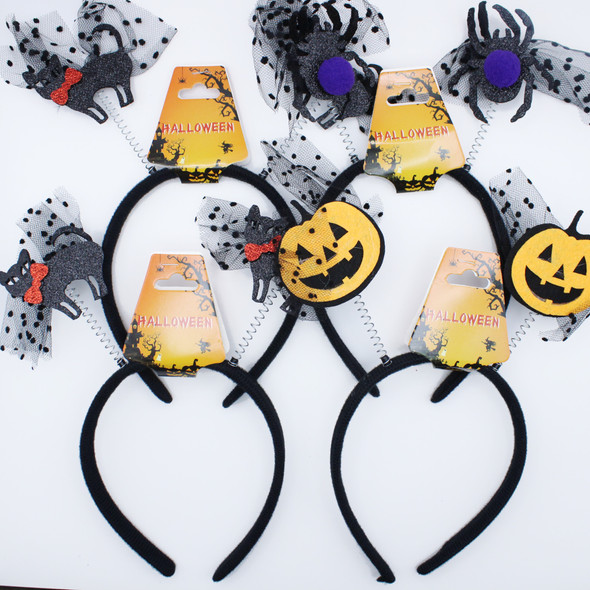 Halloween Bouncy Headband – Assorted Designs (1215) .68 each