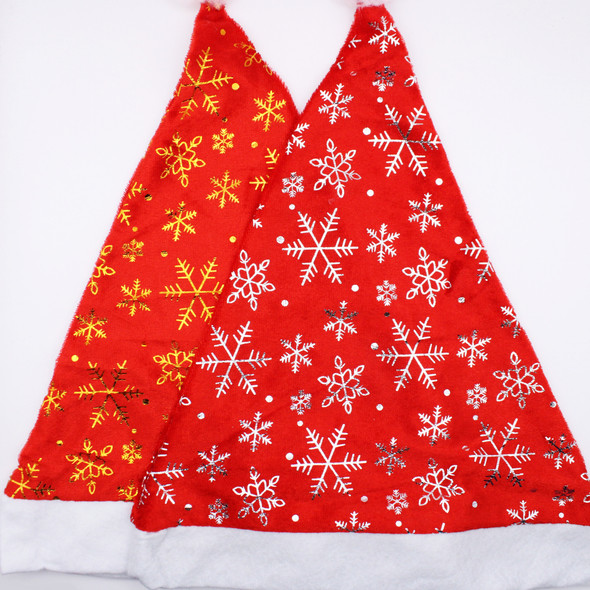 Snowflake Santa Hats .68 each