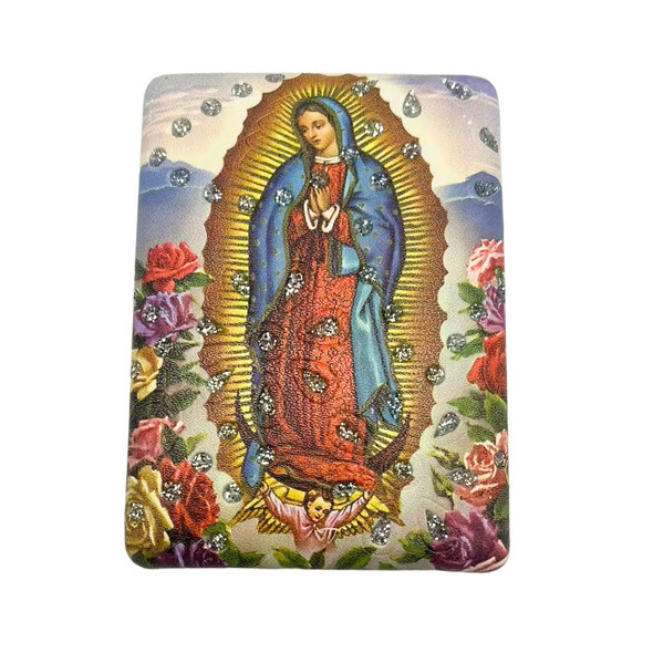 3.25" Guadalupe Theme Square Compact Mirror $1.50 each