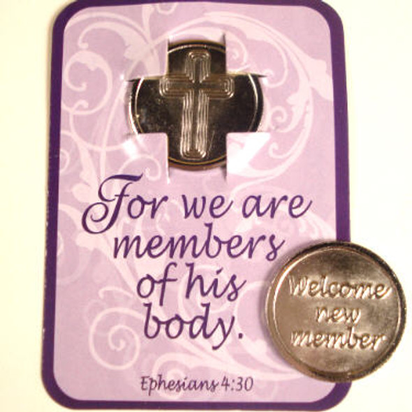 New Member Welcome Tokens 12 per bx .08 each New Member Welcome Tokens 12 per bx .08 each