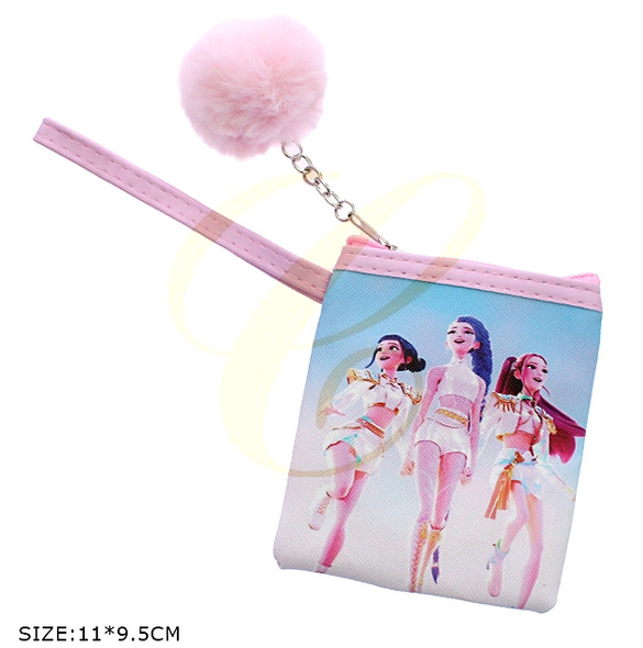 4.3" Novelty Wristlet Pouch with Pom-Pom Keychain (0681) .68 each