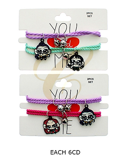 2 Pc Set Novelty Friendship Magnetic Ball Bracelet (2261) .68 each