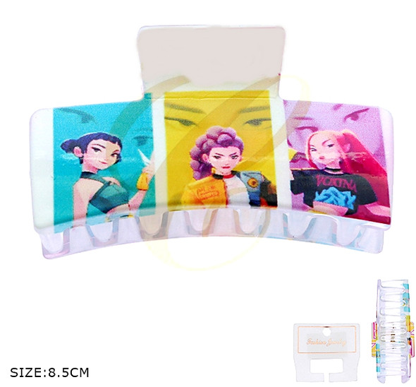 3.3" Novelty Mixed Design Jaw Clip (0853) .68 each