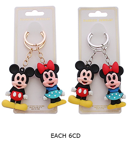 2 Pc Set Mouse Friendship Keychain .68 each set
