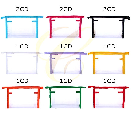 8" X 5" PVC See Thru Zipper Cosmetic Bag Mixed Colors .68 each