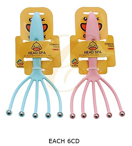 7" Head Spa Scalp Massage Claw 2 Colors .68 each