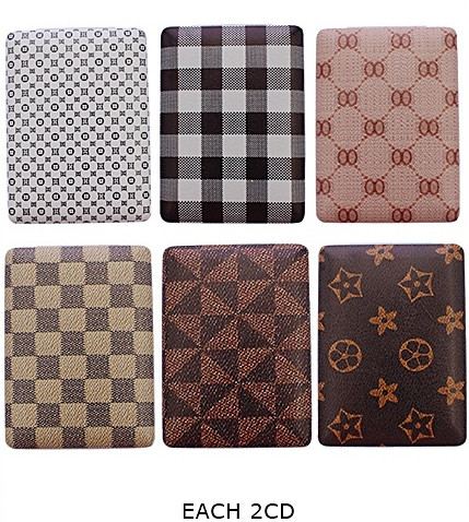 Mixed Patterns Double Sided Rectangle Compact Mirror $1.87 Each