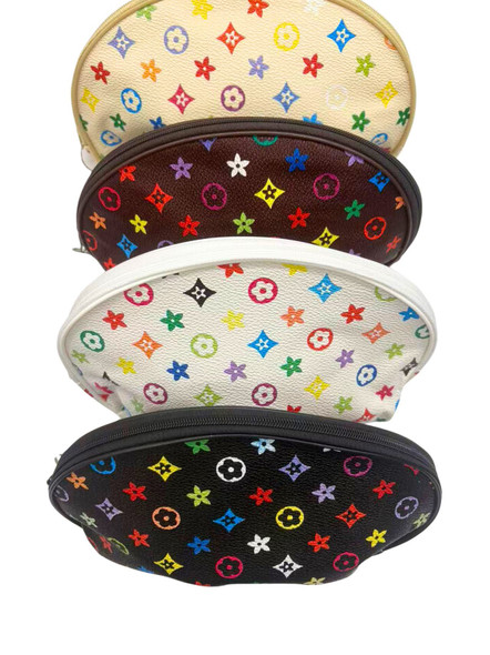 8" X 5" Hi Fashion Print Zipper All Purpose Cosmetic Bag (1013) .68 ea