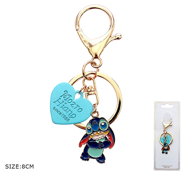 3.2" Novelty & Heart Charm Keychain with Lobster Clasp .68 each