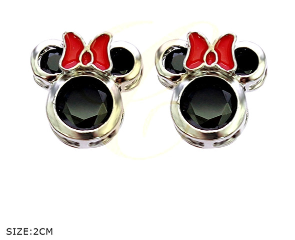 0.8" Crystal Stone Novelty Stud Earring .68 each pair