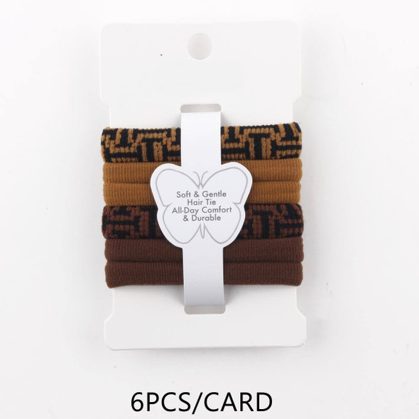 6 Pc Set Soft & Gentle Hair Ties (2025) .68 each set