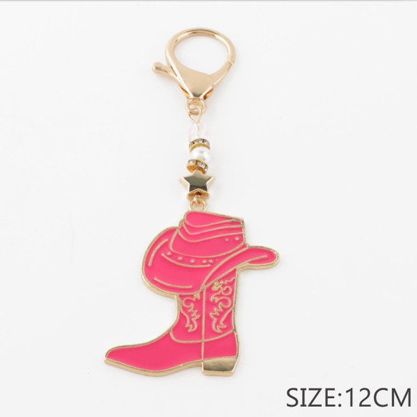 4.7" Cowgirl Boot & Hat Charm Keychain .68 each
