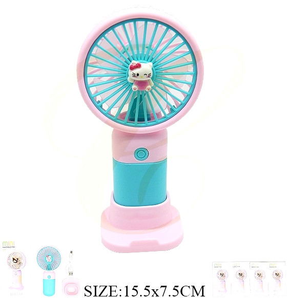 6.1" Novelty Handheld Rechargeable USB Fan (2509) $2.66 each