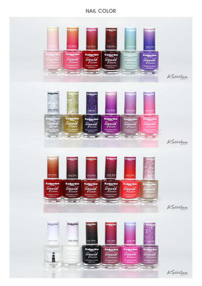 Liquid Glossier Vegan Nail Polish 24 pcs per display box  .75 each