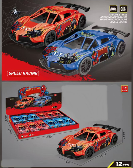 5.3" Novelty Speed Pull Back Action Inertial Racing Car $1.00 each