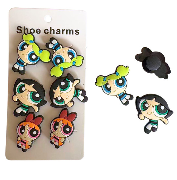 6 Pk Set of Shoe Charms Novelty Theme (1556) .75 per set