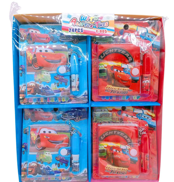 2.75" Novelty Notebook w/ Pen 24 pcs per display box (10064) .75 each