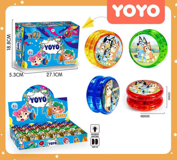 Novelty Light Up Yo Yo 24 pcs display box (10153) .68 each