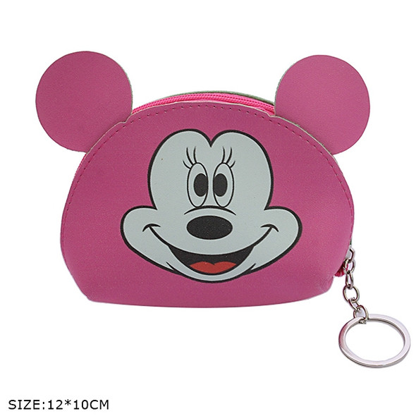 4.7" Mouse Ear Zip Pouch with Keychain .68 each