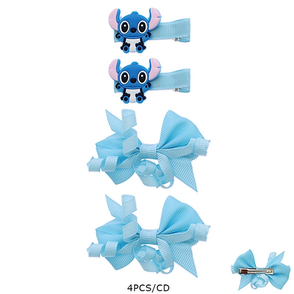 4 Pc Set Novelty Gator Clip Bow .68 each set