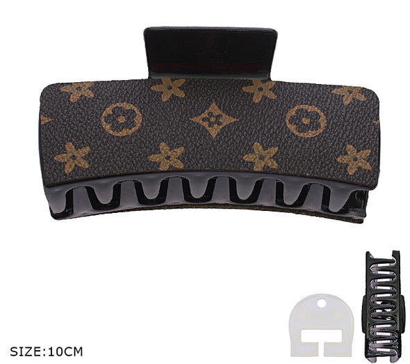 3.9" Hi Fashion Rectangular Hair Claw Clip .68 each