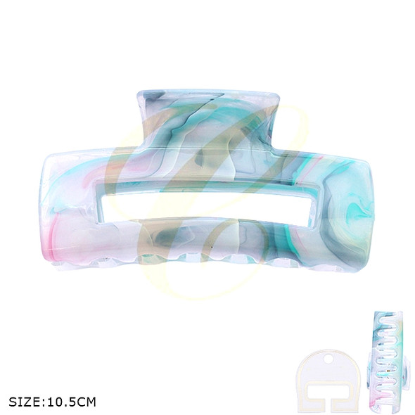 4.1" Marble Acrylic Hair Claw Clip .68 each