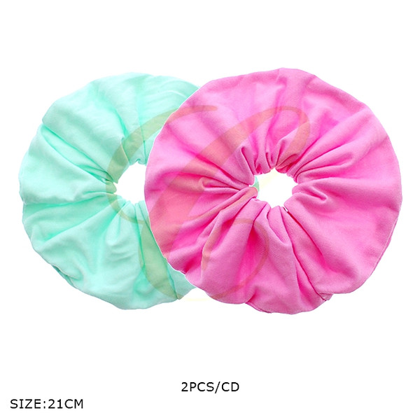 2 Pc Set Soft Solid Pastel Color Scrunchie .68 each set