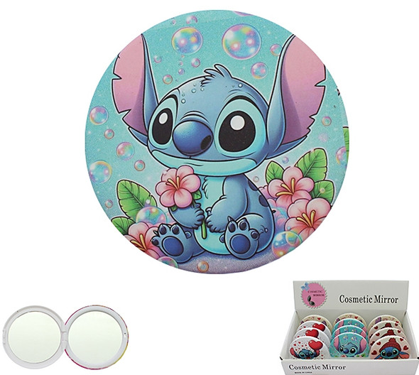 Novelty Compact Mirror 12 pcs per display box (1401) .68 each