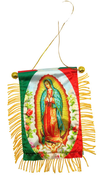 4" X 6" Mini Banner Guadalupe Flag .64 each