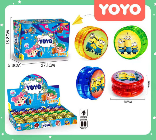 Novelty Light Up Yo Yo 24 pcs display box (10155) .68 each