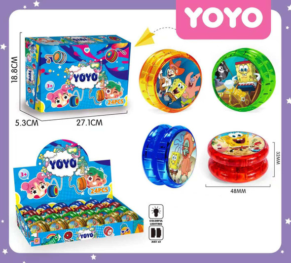 Novelty Light Up Yo Yo 24 pcs display box (10156) .68 each
